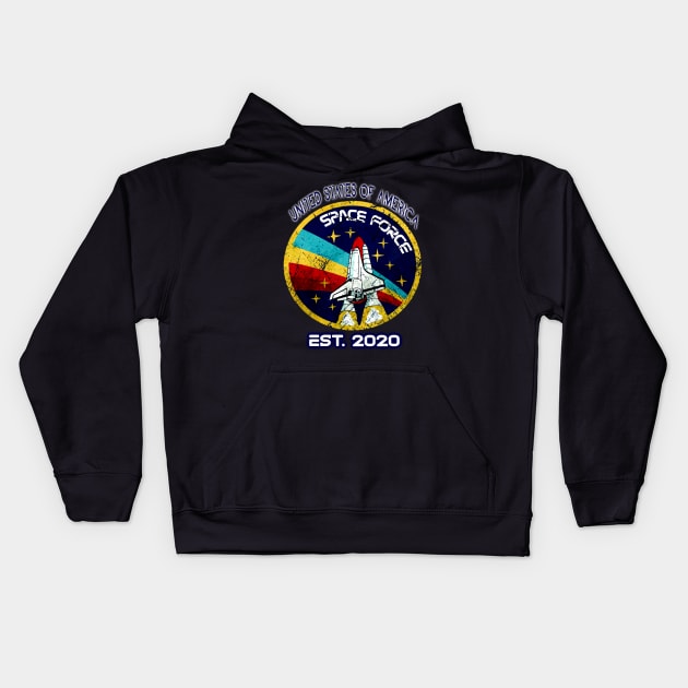 SPACE FORCE Kids Hoodie by joyTrends